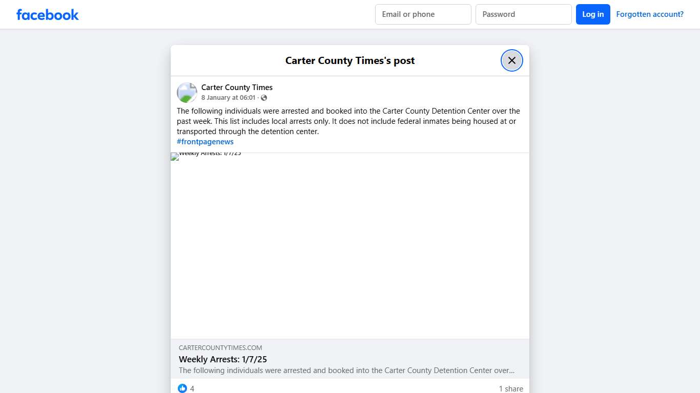 The following individuals were... - Carter County Times | Facebook